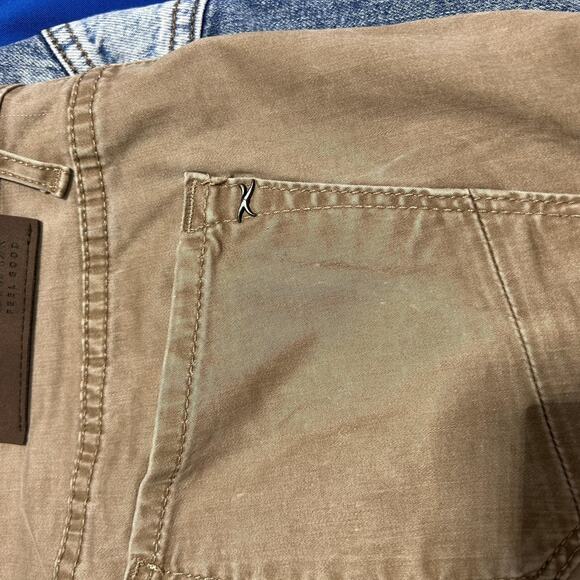 Brax Feel Good Jeans Mens 34x33 Brown Khaki Taupe 5-Pocket Twill Casual Pants - Picture 3 of 7